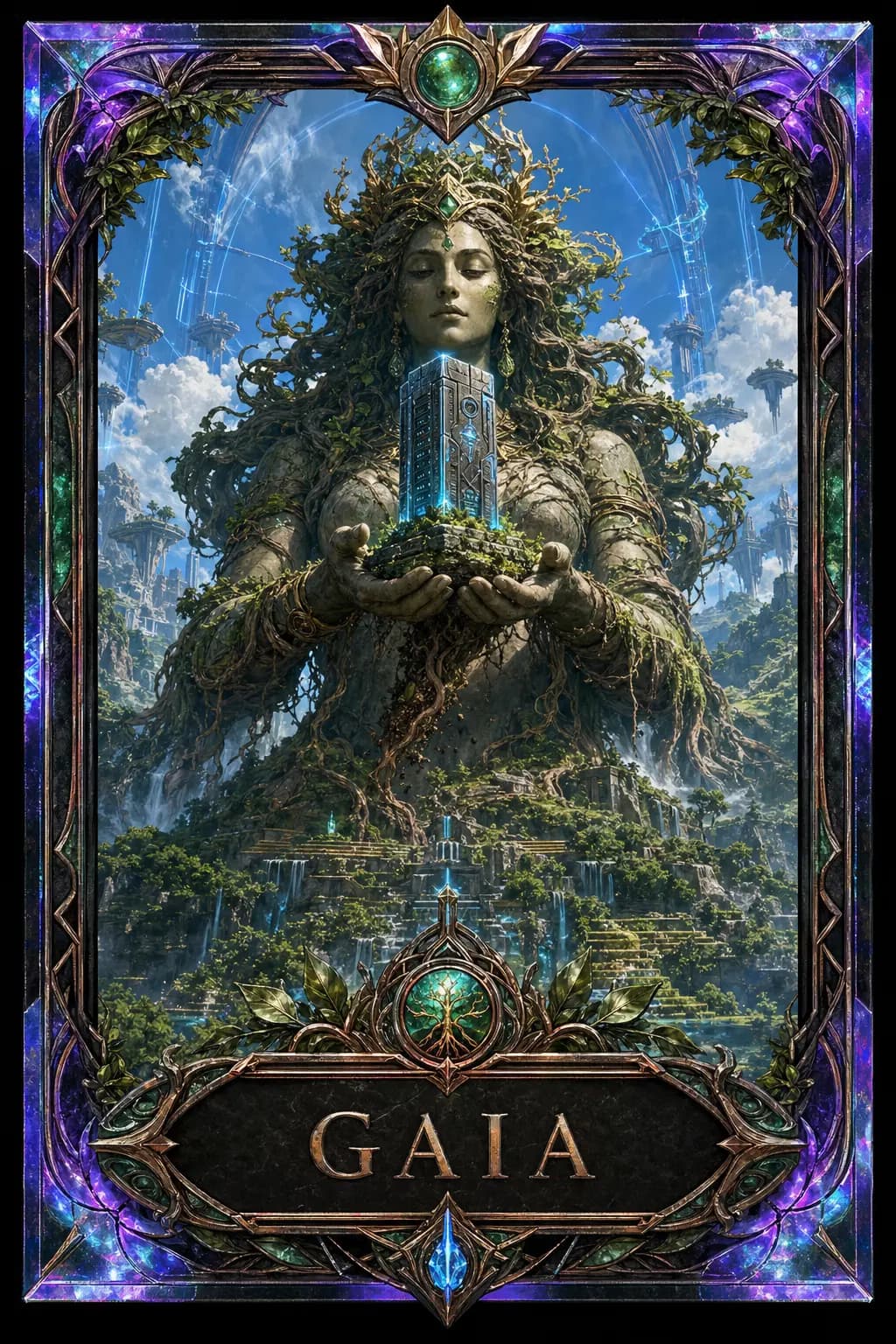 Gaia collectible agent card artwork