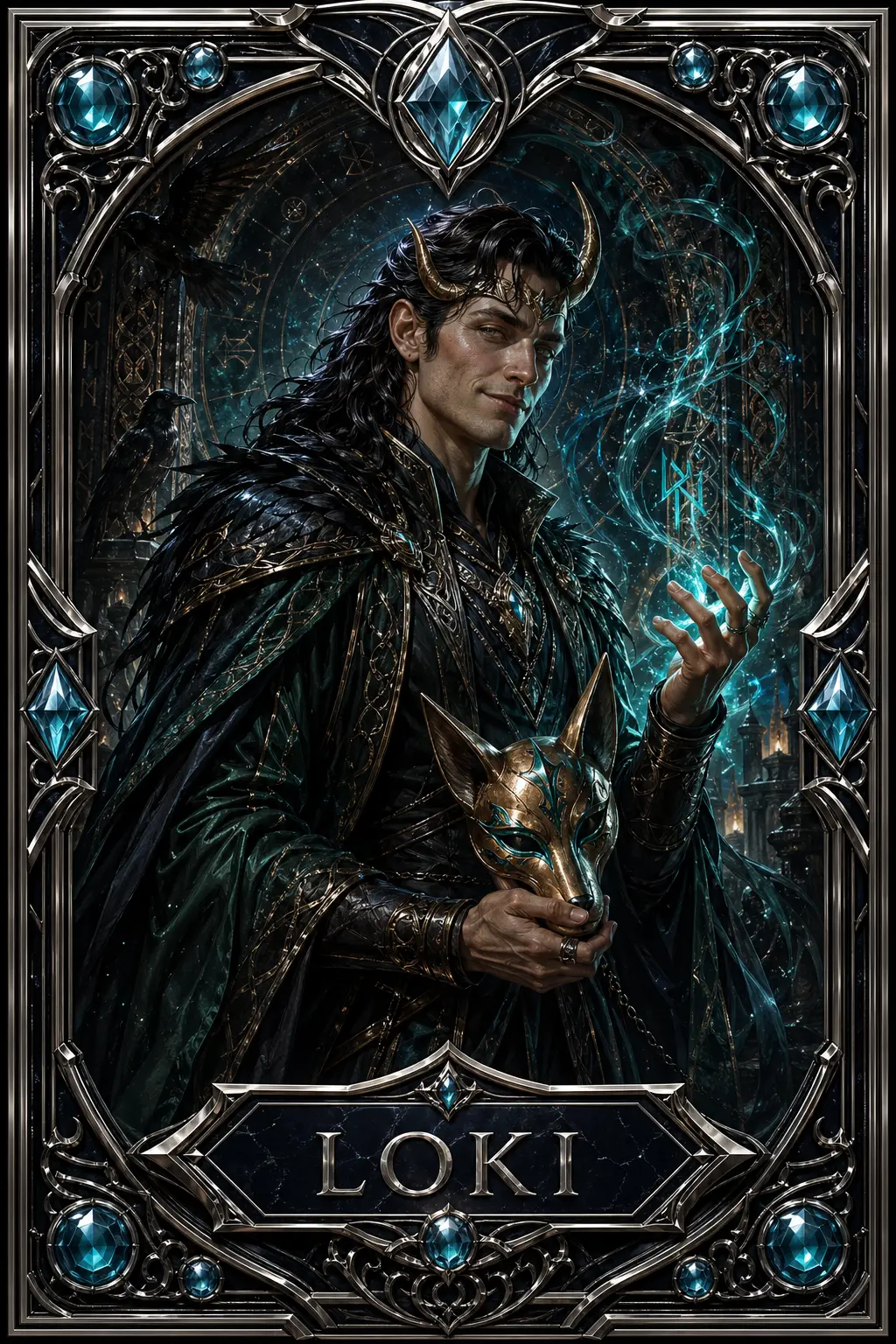 Loki collectible agent card artwork