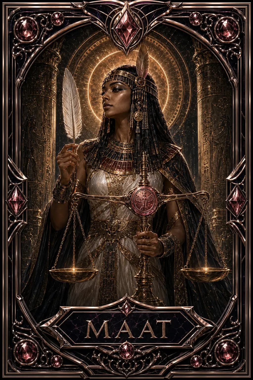 Maat collectible agent card artwork