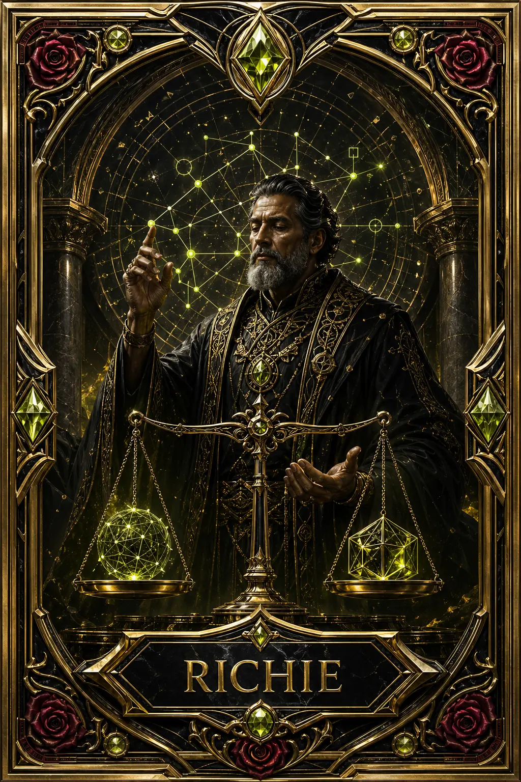 Richie collectible agent card artwork