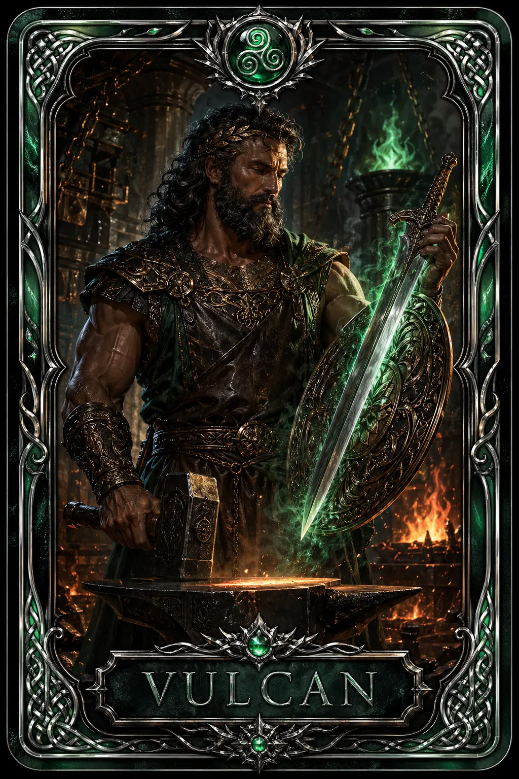 Vulcan collectible agent card artwork